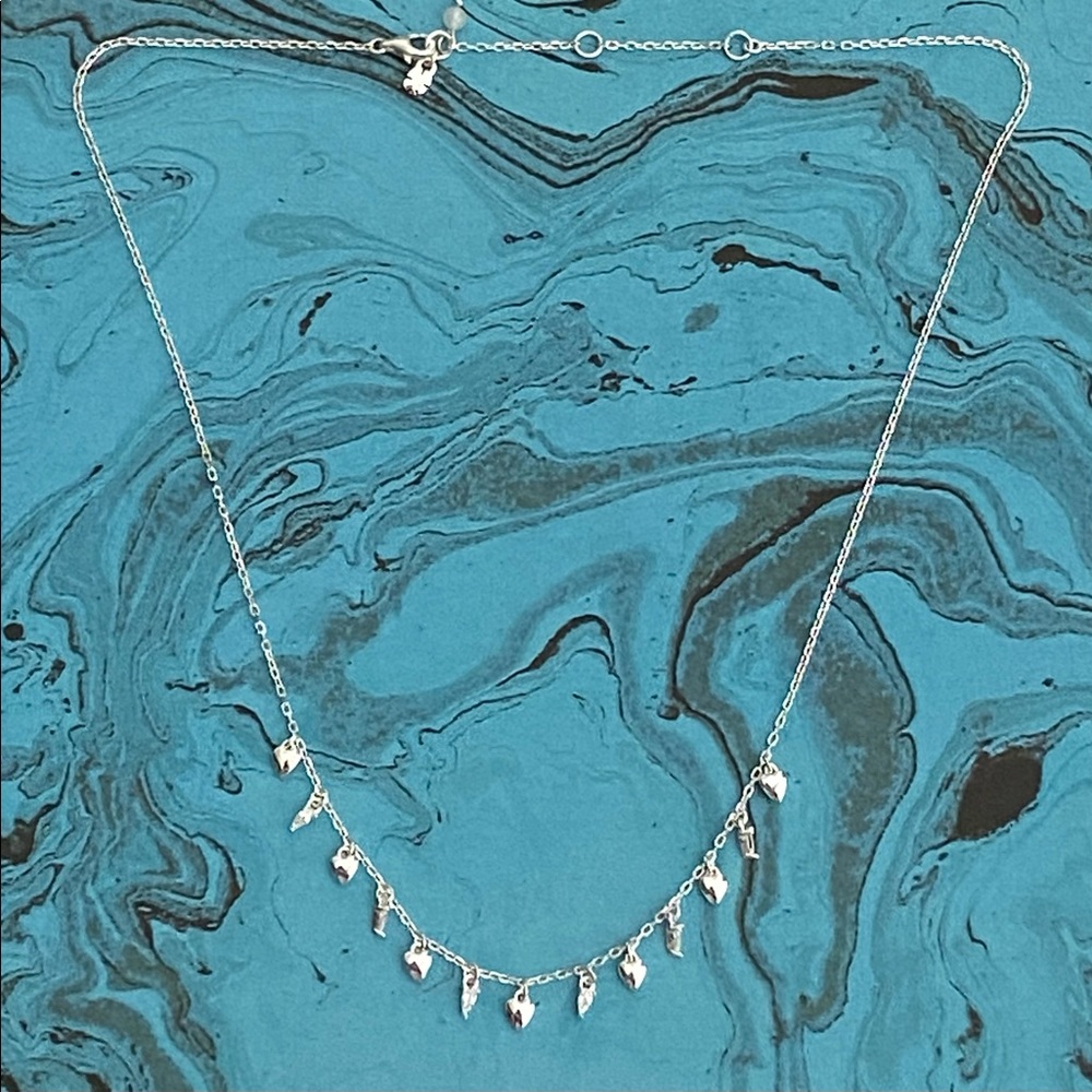 🌺HOST PICK🌺 NWT Lucky Brand Sterling Silver Heart Collar Necklace